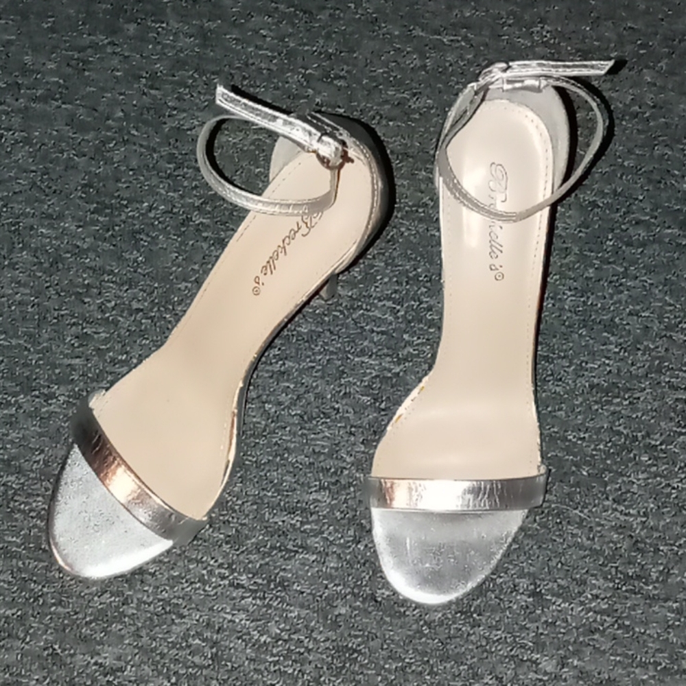 Shiny Silver Heels